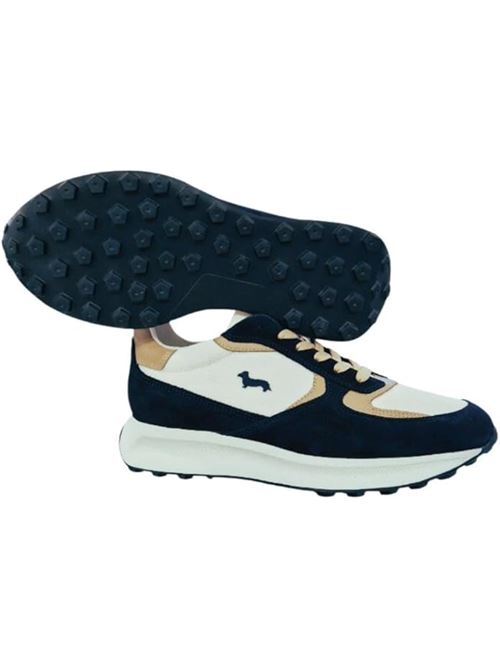 SCARPA UOMO CAMOSCIO - TEX FABRIC HARMONT & BLAINE | EFM251.071.6200/BLU-BIANCO